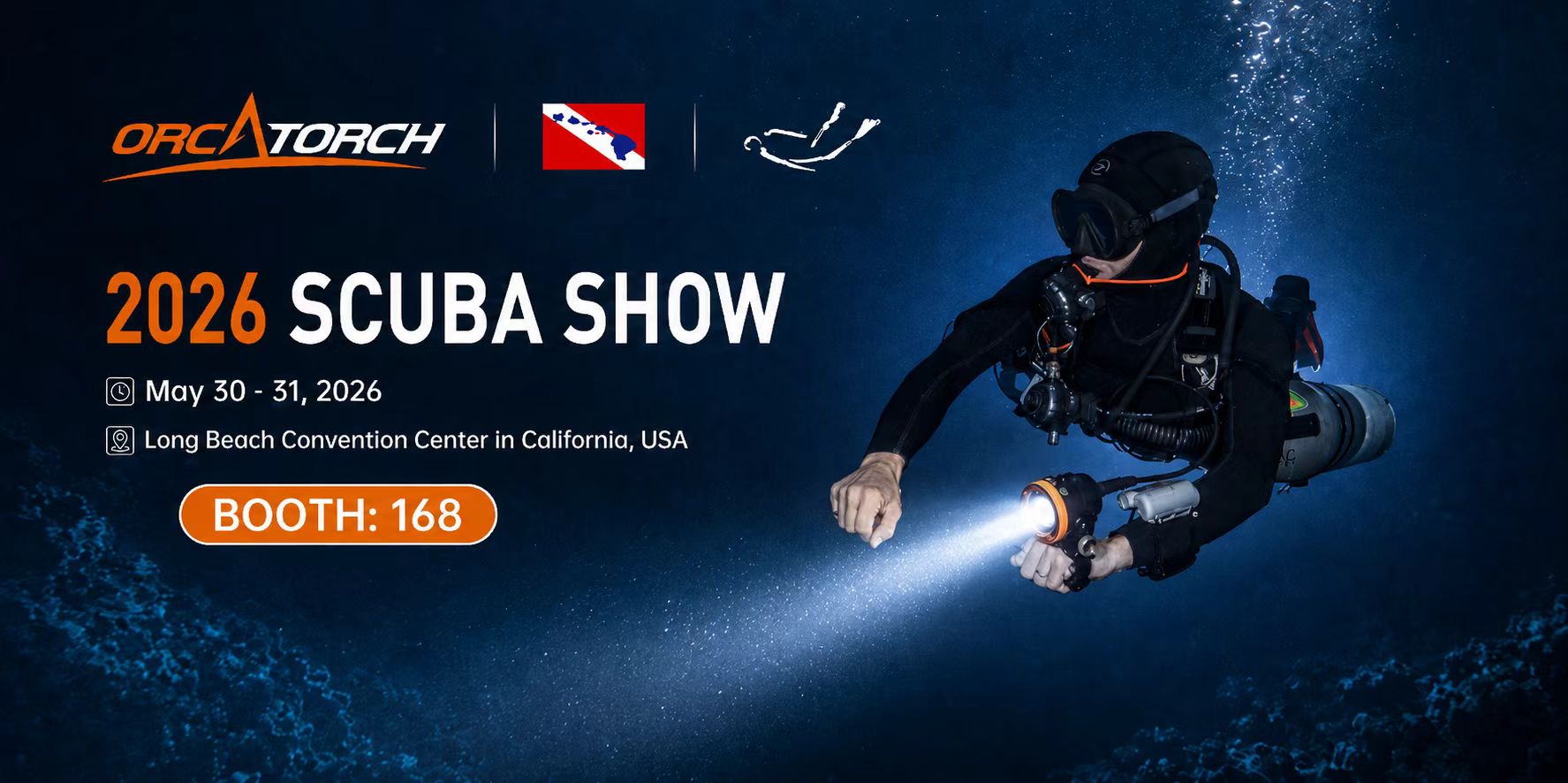 Experience OrcaTorch at the 2026 SCUBA SHOW