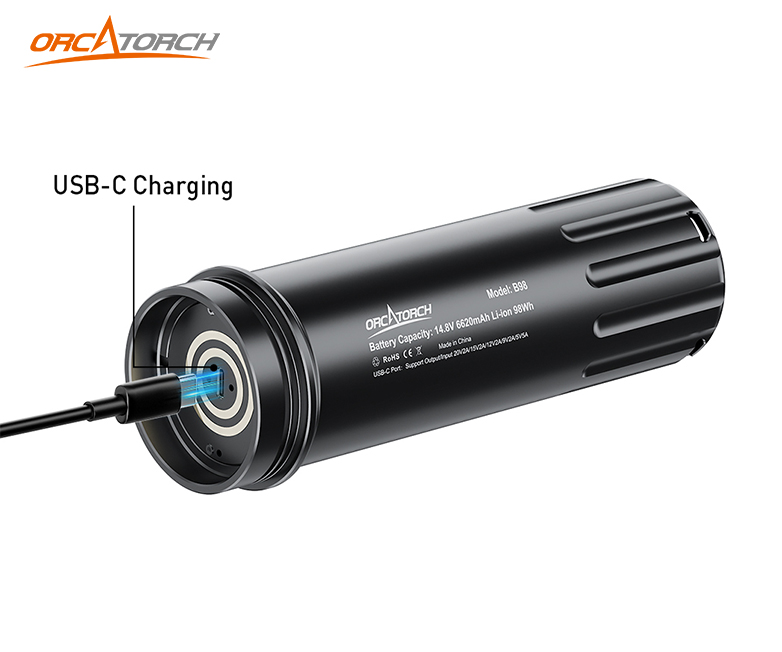 OrcaTorch FlexDive SeriesDive Light Battery pack