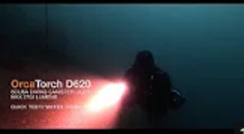 OrcaTorch D620 Scuba Diving Canister Light Test