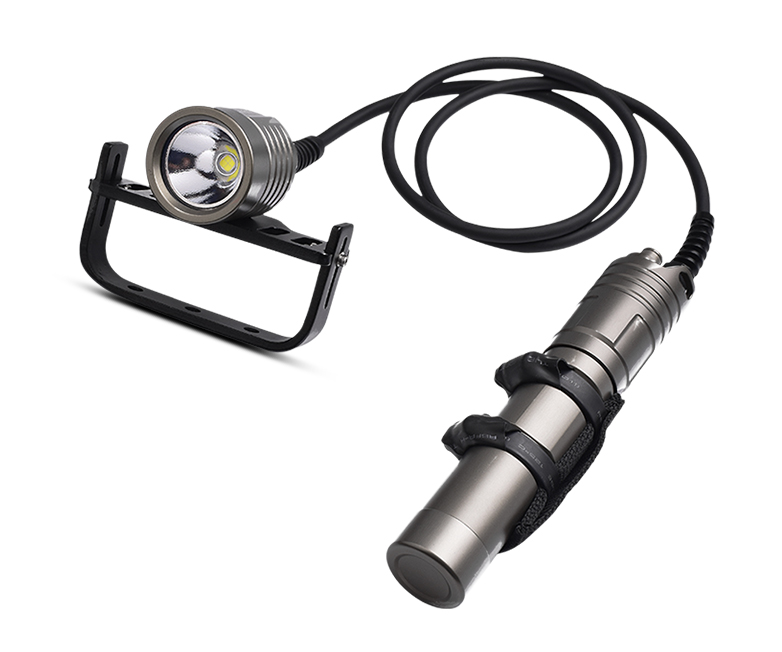 OrcaTorch D611 scuba canister light designed for technical diving